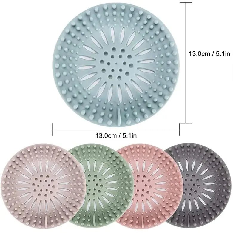 5-Pack of Hair Catcher - Shower Drain Covers